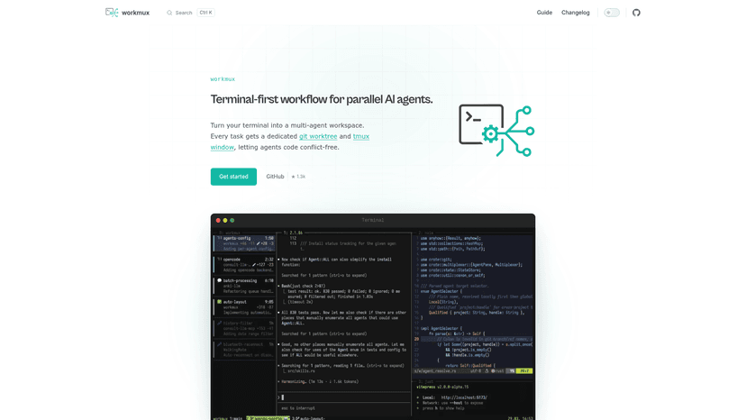 workmux - Parallel AI Agent Worktree Tool | EveryDev.ai