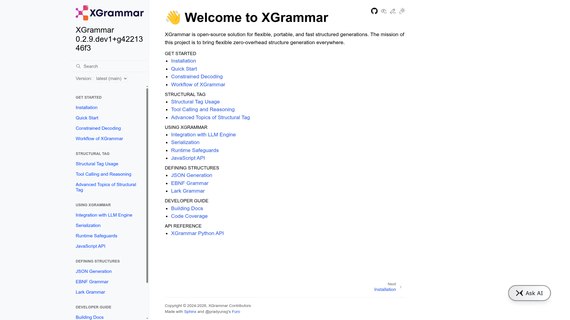 XGrammar - 1