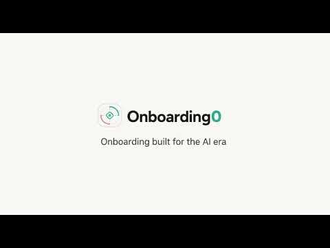 Onboarding0 Demo Video