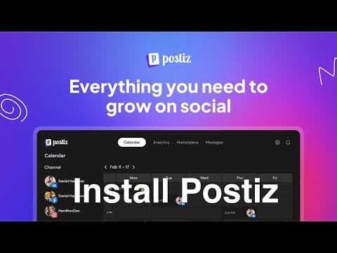 Postiz Demo Video
