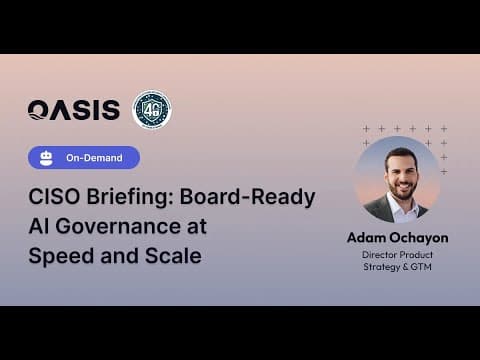 Oasis Security Demo Video