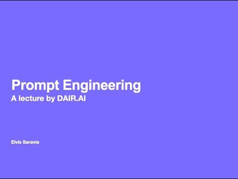Prompt Engineering Guide Demo Video