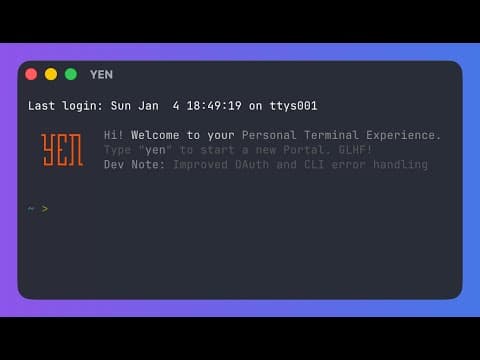 YEN Demo Video