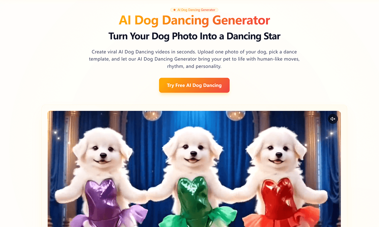 AI Dog Dancing Generator