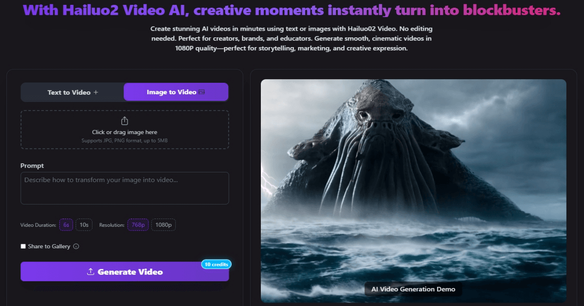 Hailuo 02 AI Video Generator