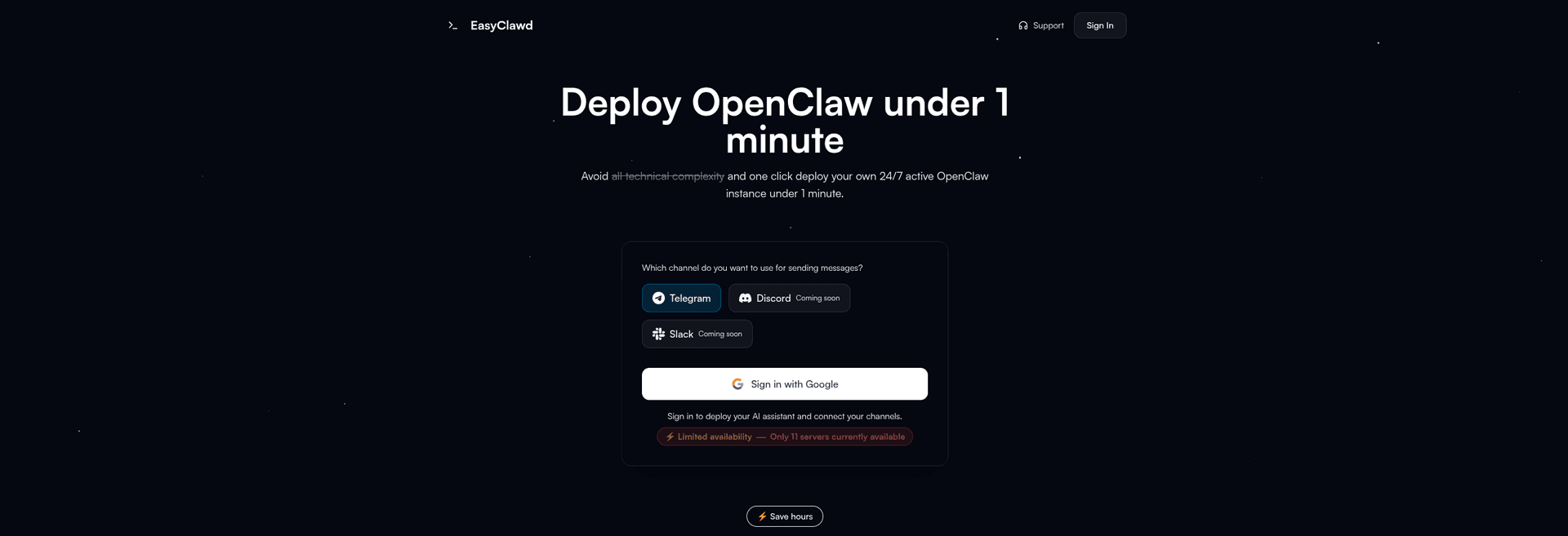 EasyClawd — Managed Hosting for OpenClaw AI Agents