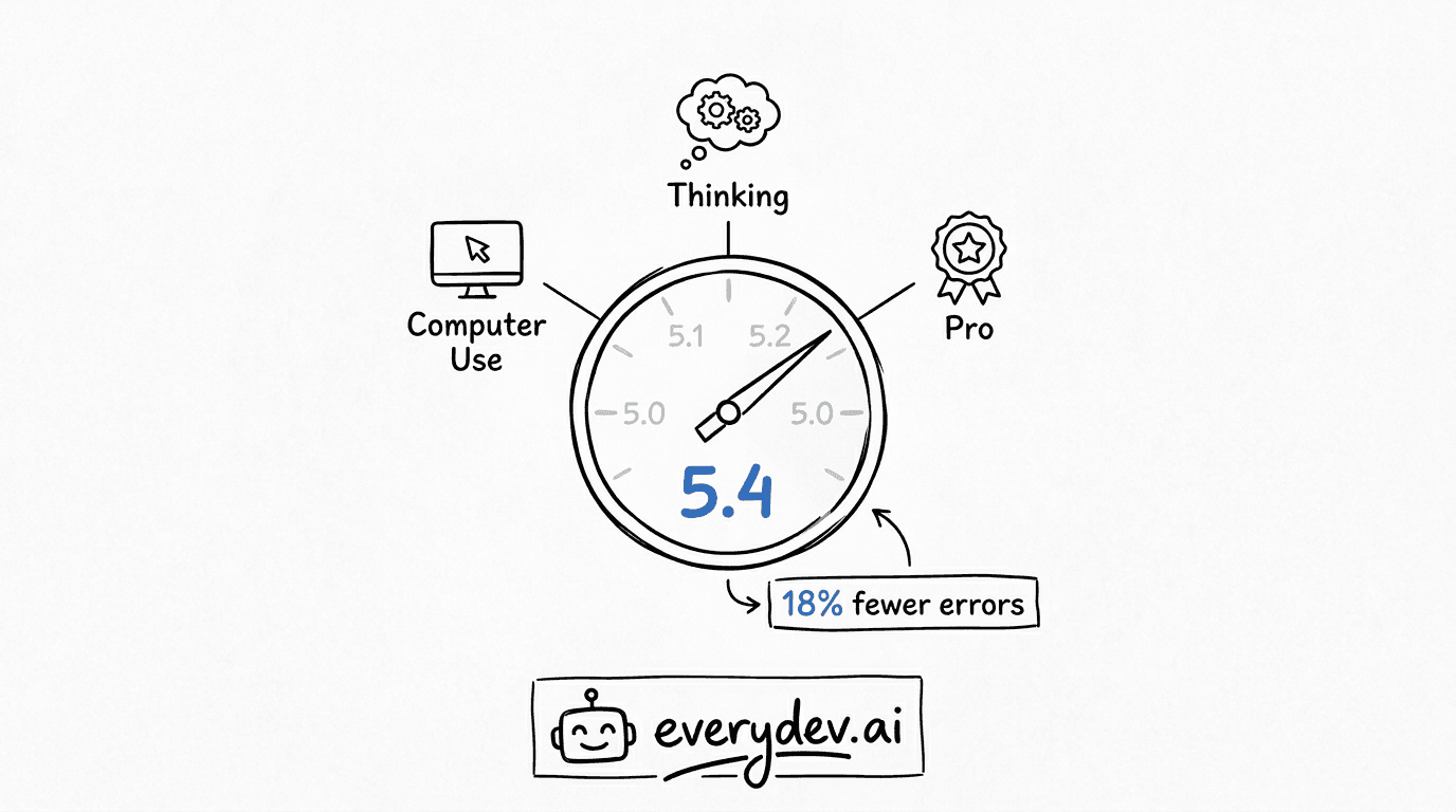 GPT-5.4 is here with Computer Use, Thinking, and Pro.