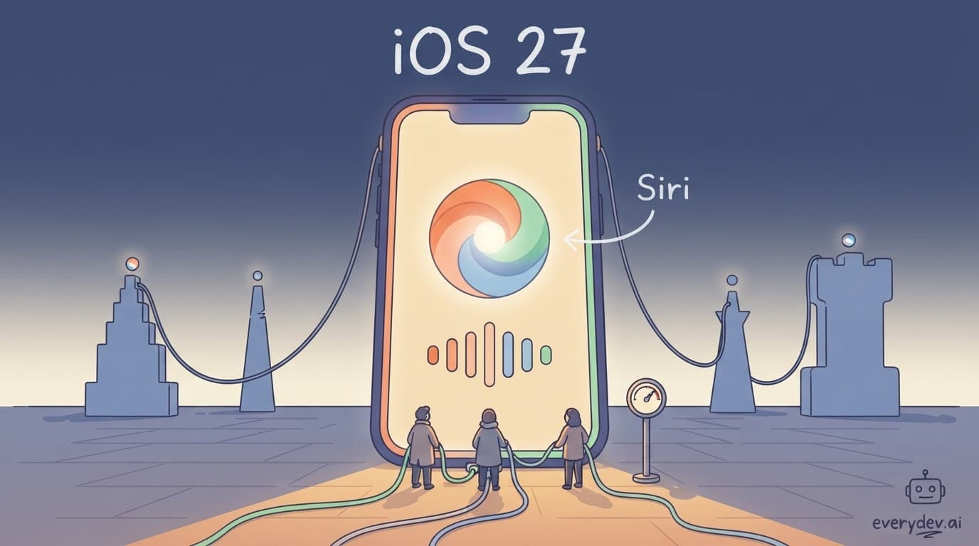 Siri is no longer one invocation point. It sits at every entry into iOS, and Apple still owns the routing