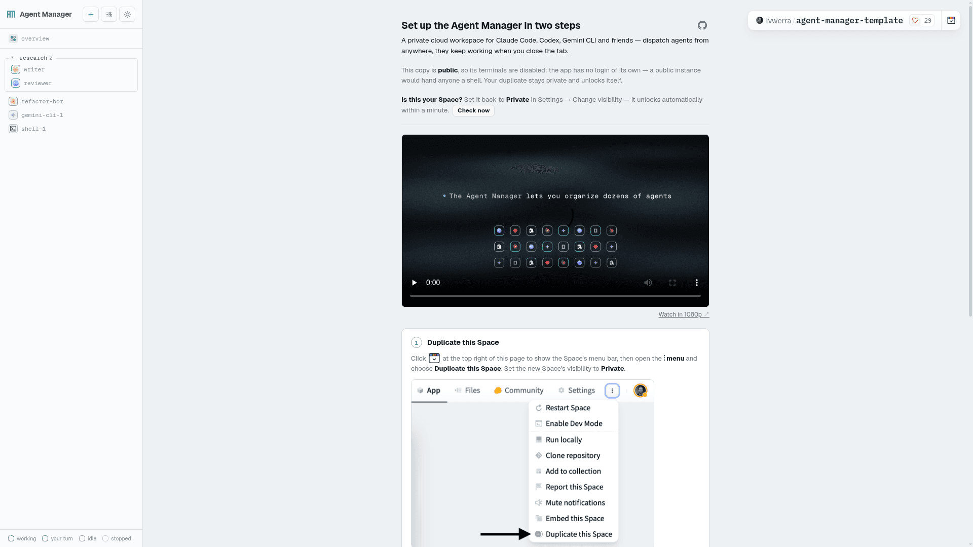 Agent Manager from Huggingface - 1