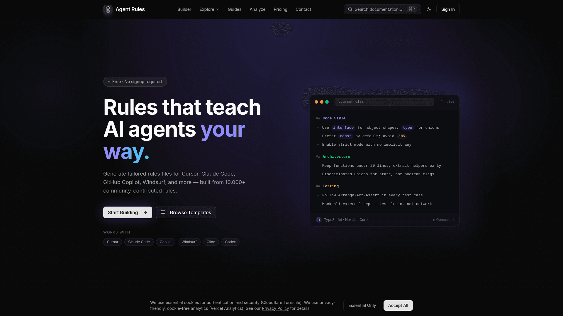 Agent Rules Builder - 1