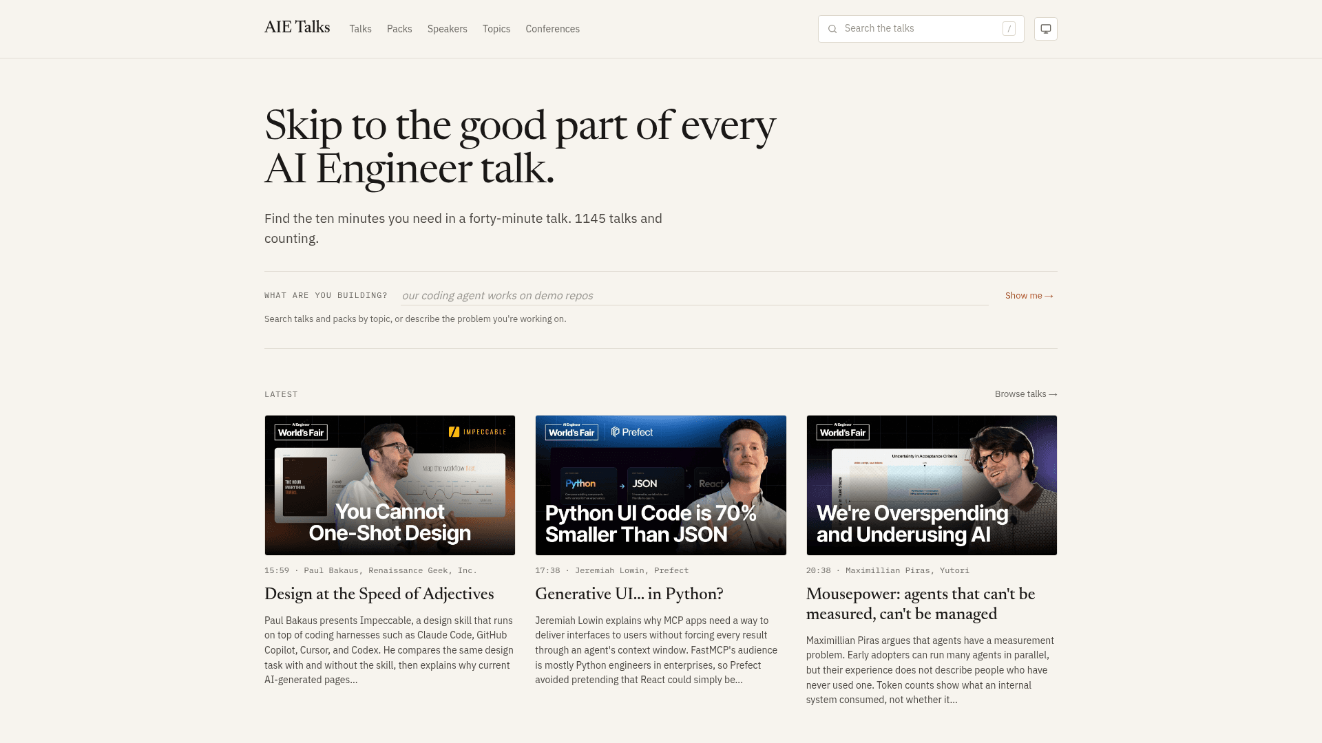 AIE Talks - 1