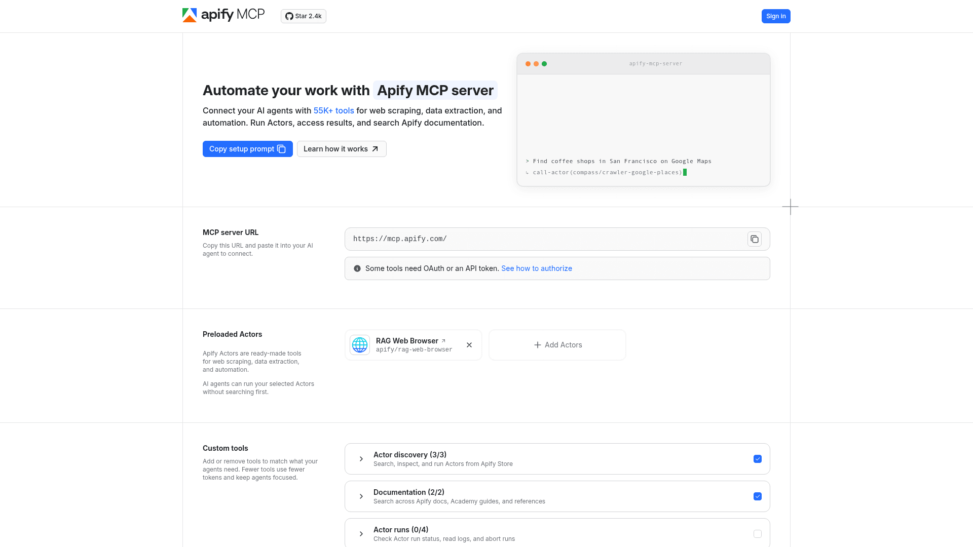 Apify MCP Server - 1