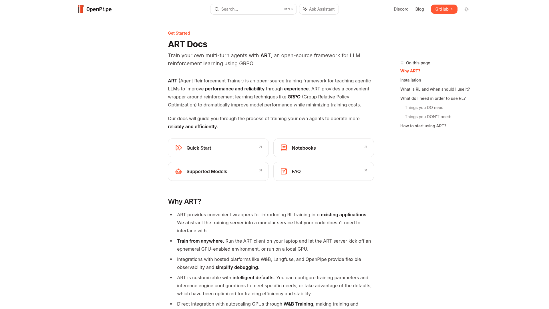 ART (Agent Reinforcement Trainer) - 1
