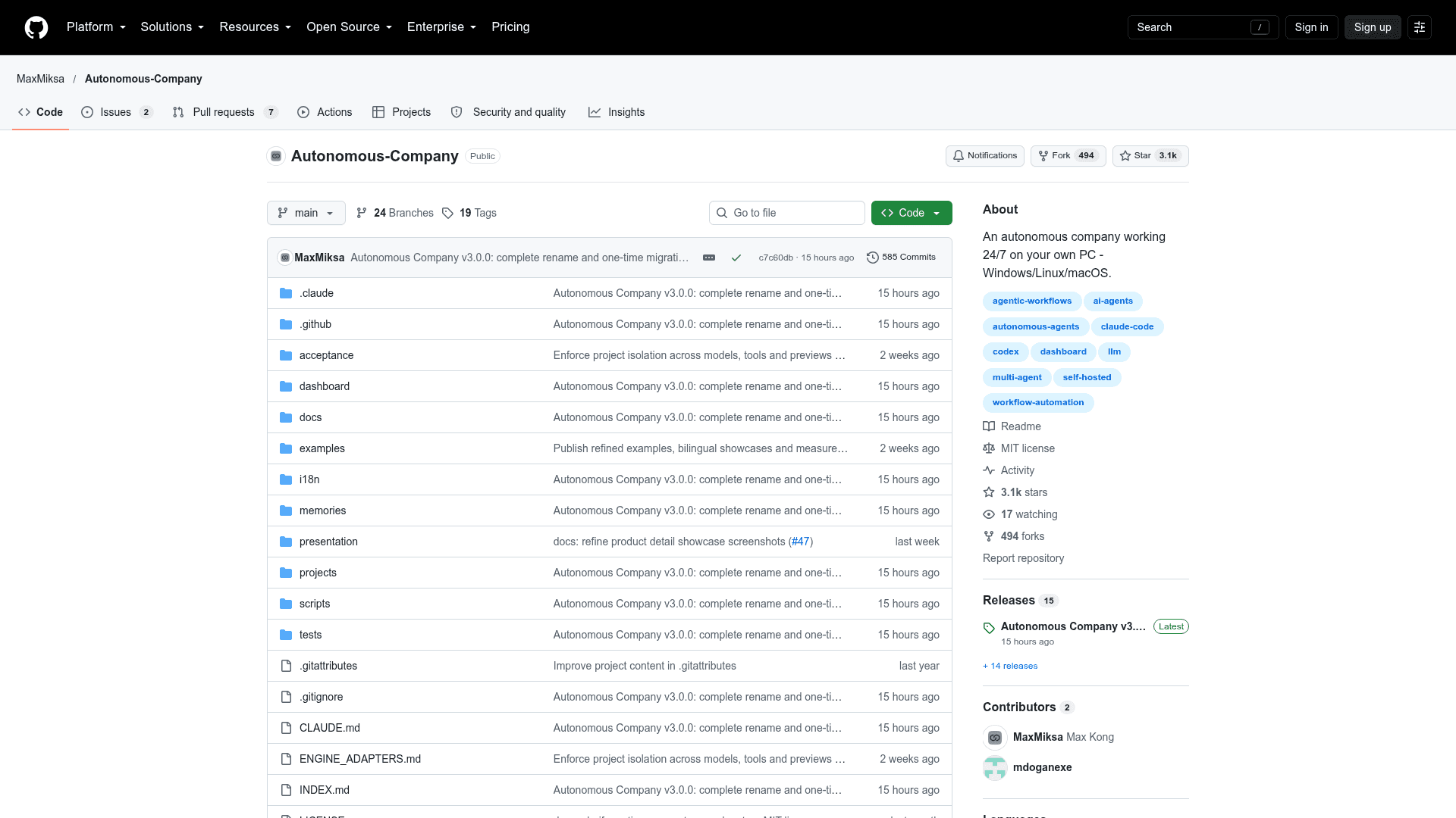 Autonomous Company - 1