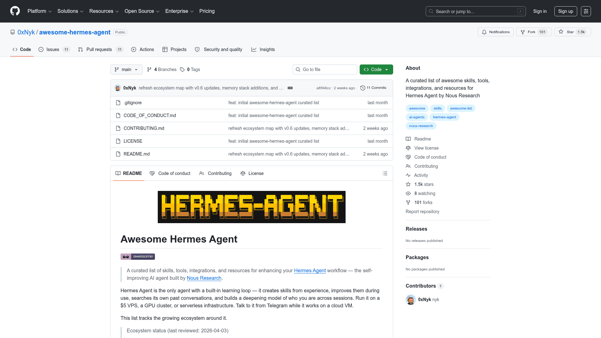 Awesome Hermes Agent - 1