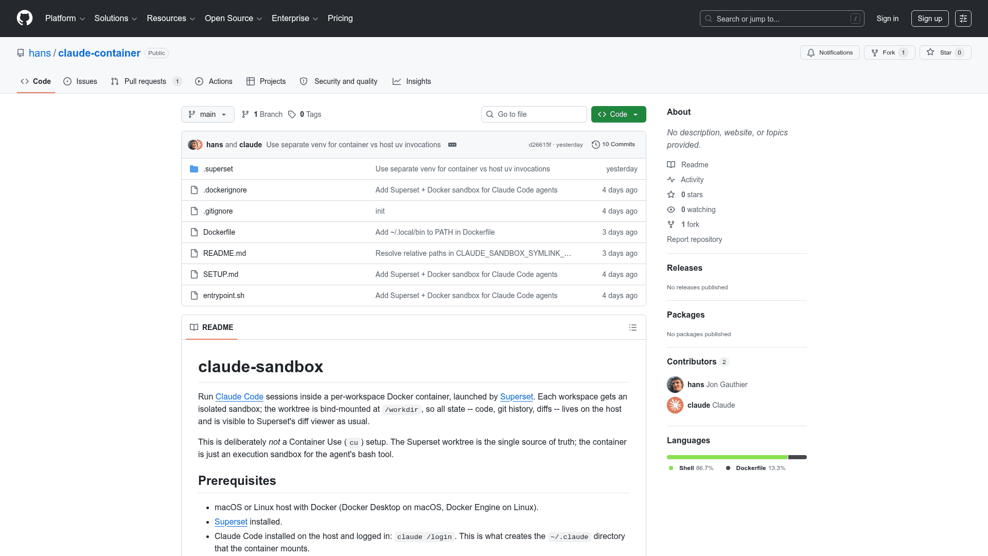 claude-sandbox - 1