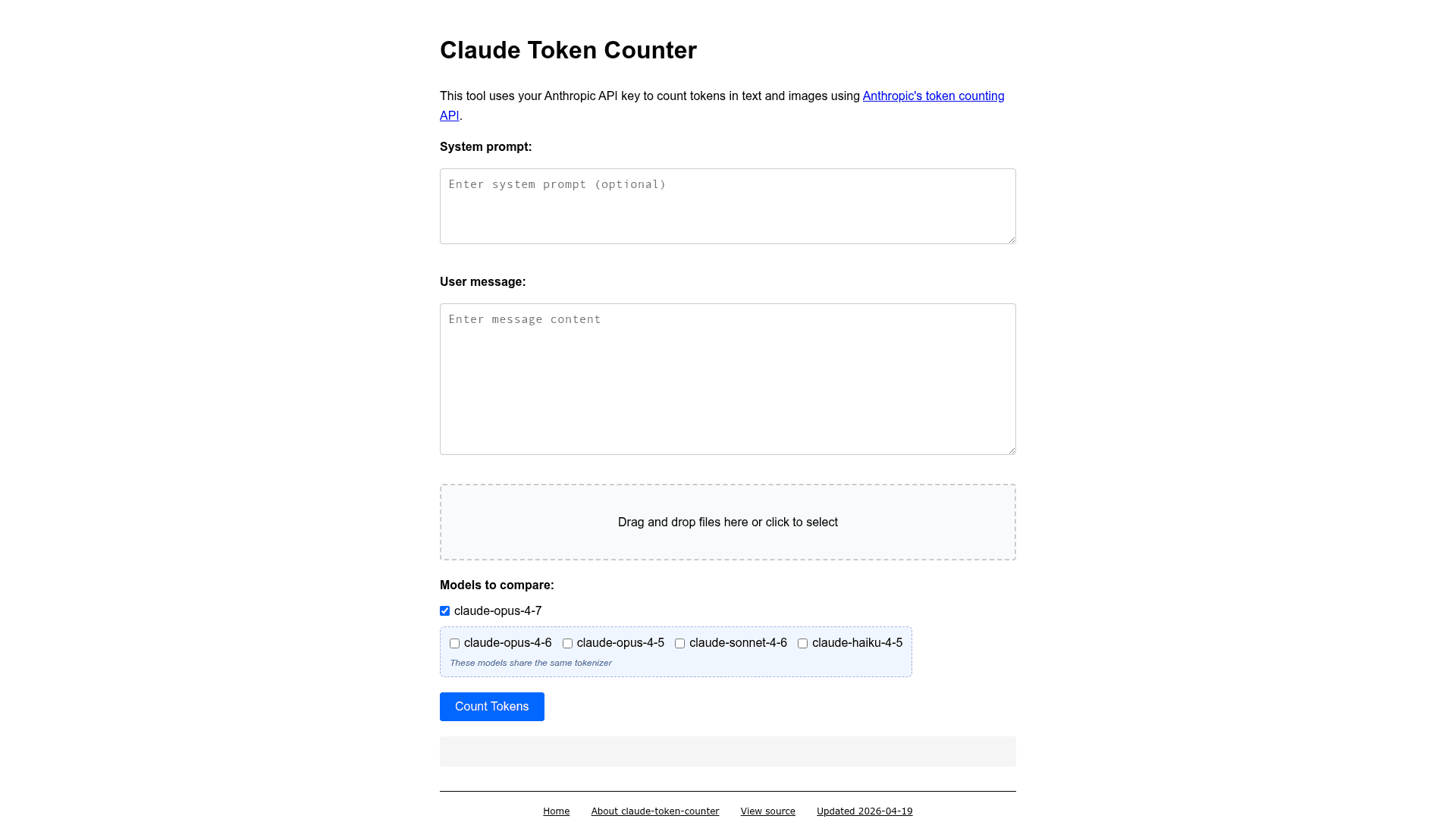 Claude Token Counter - 1
