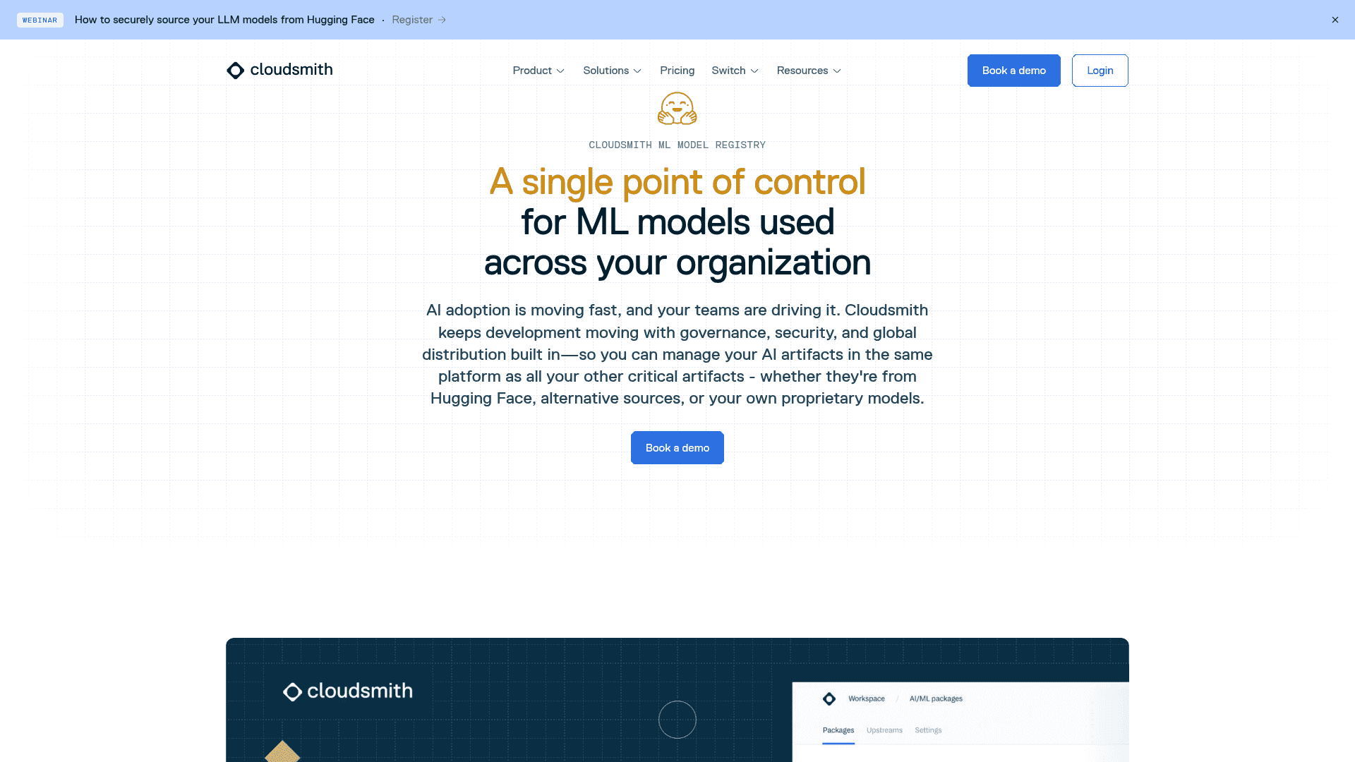 Cloudsmith ML Model Registry