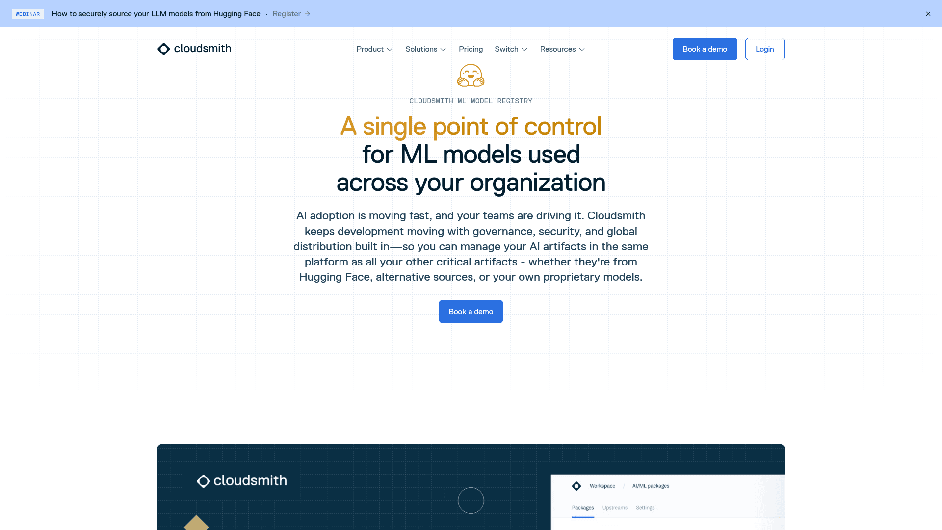 Cloudsmith ML Model Registry