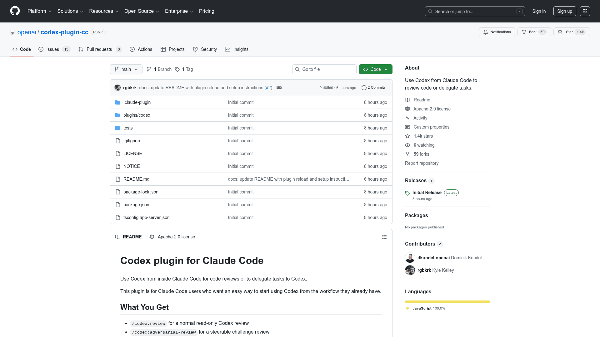 Codex Plugin for Claude Code - 1