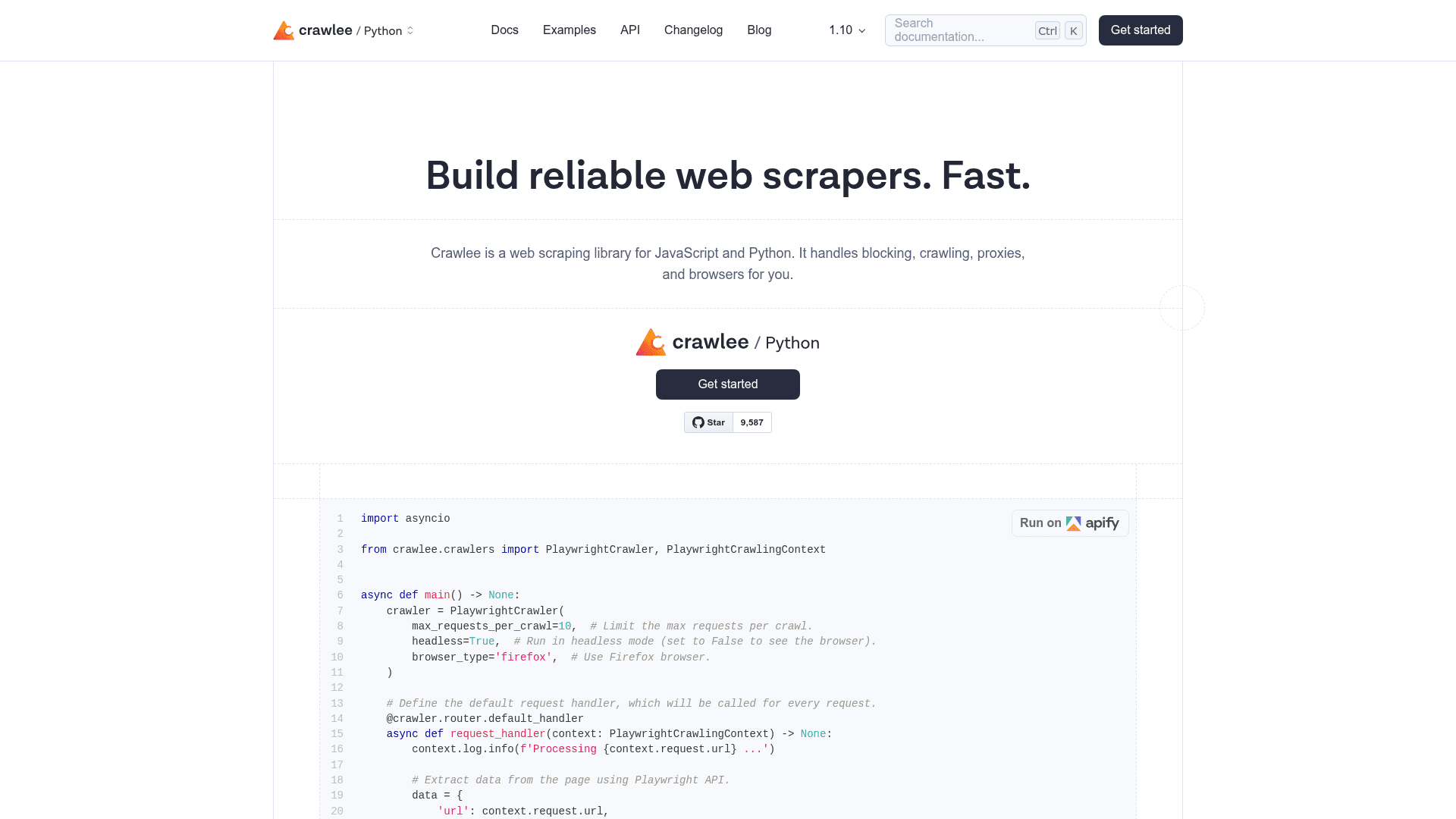 Crawlee for Python - 1