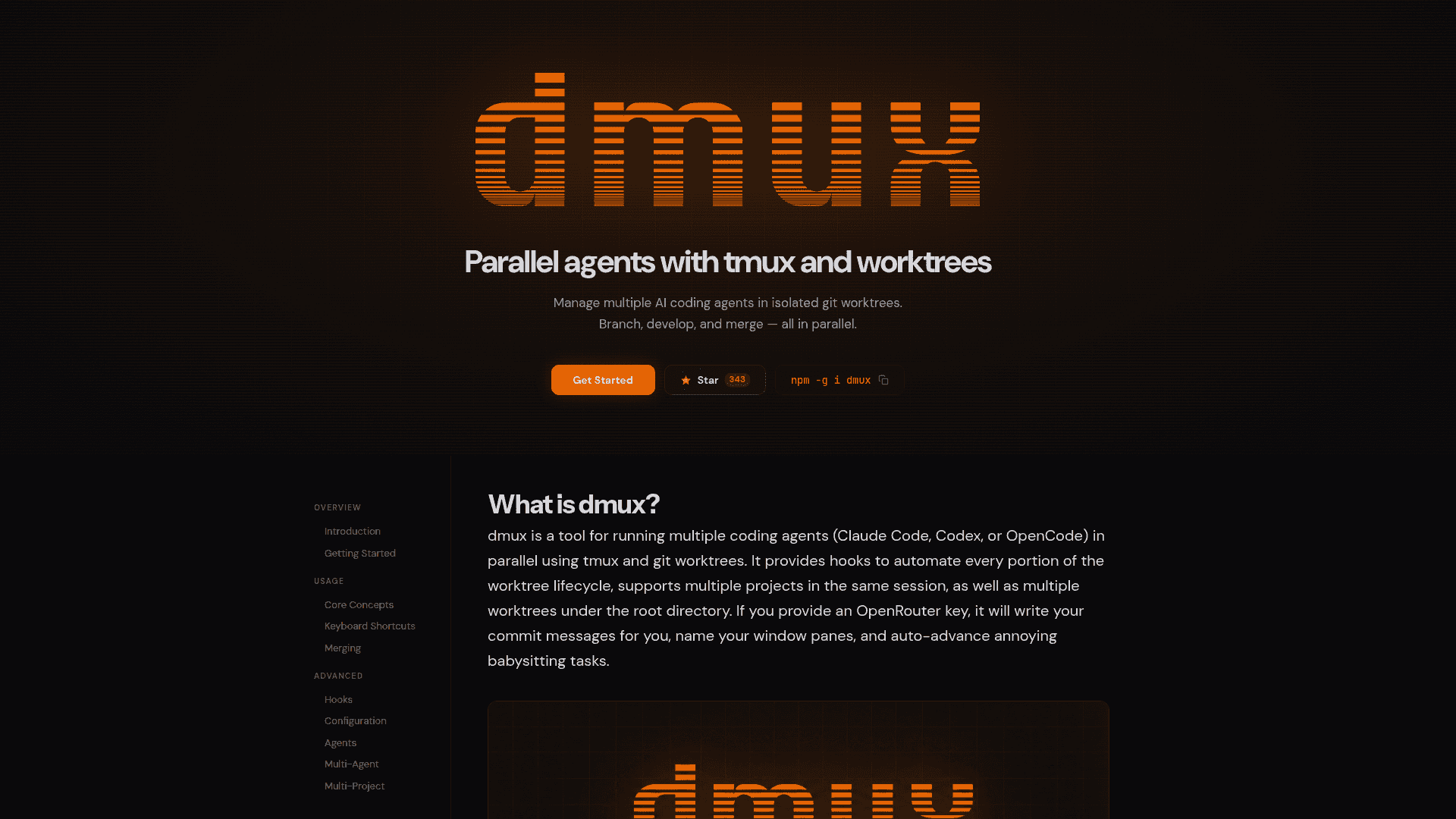 dmux screenshot