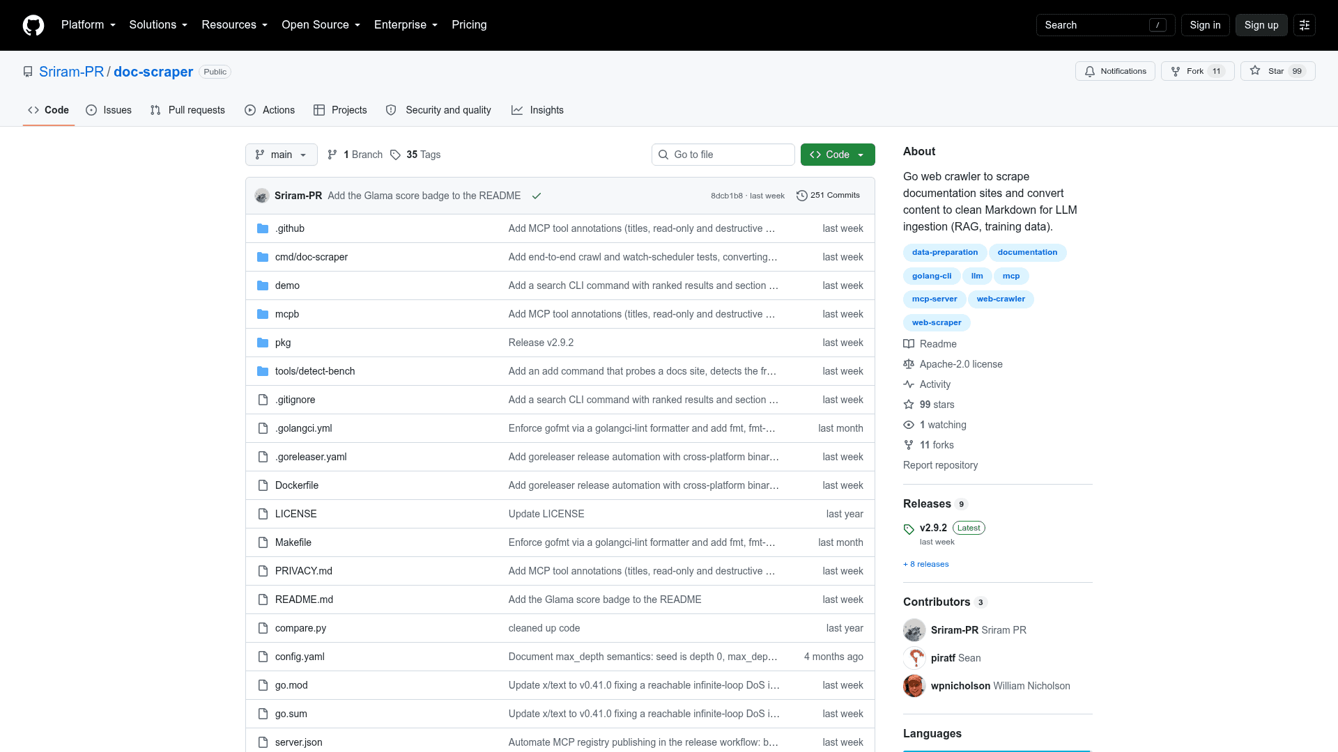 LLM Documentation Scraper (doc-scraper) - 1