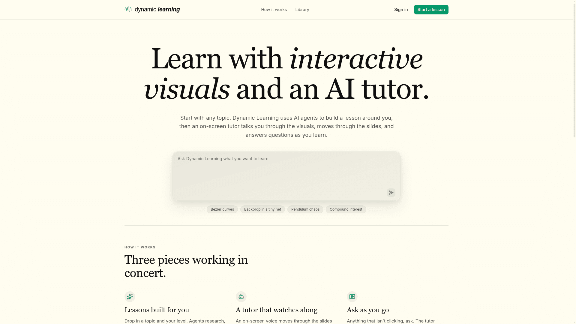 Dynamic Learning - 1
