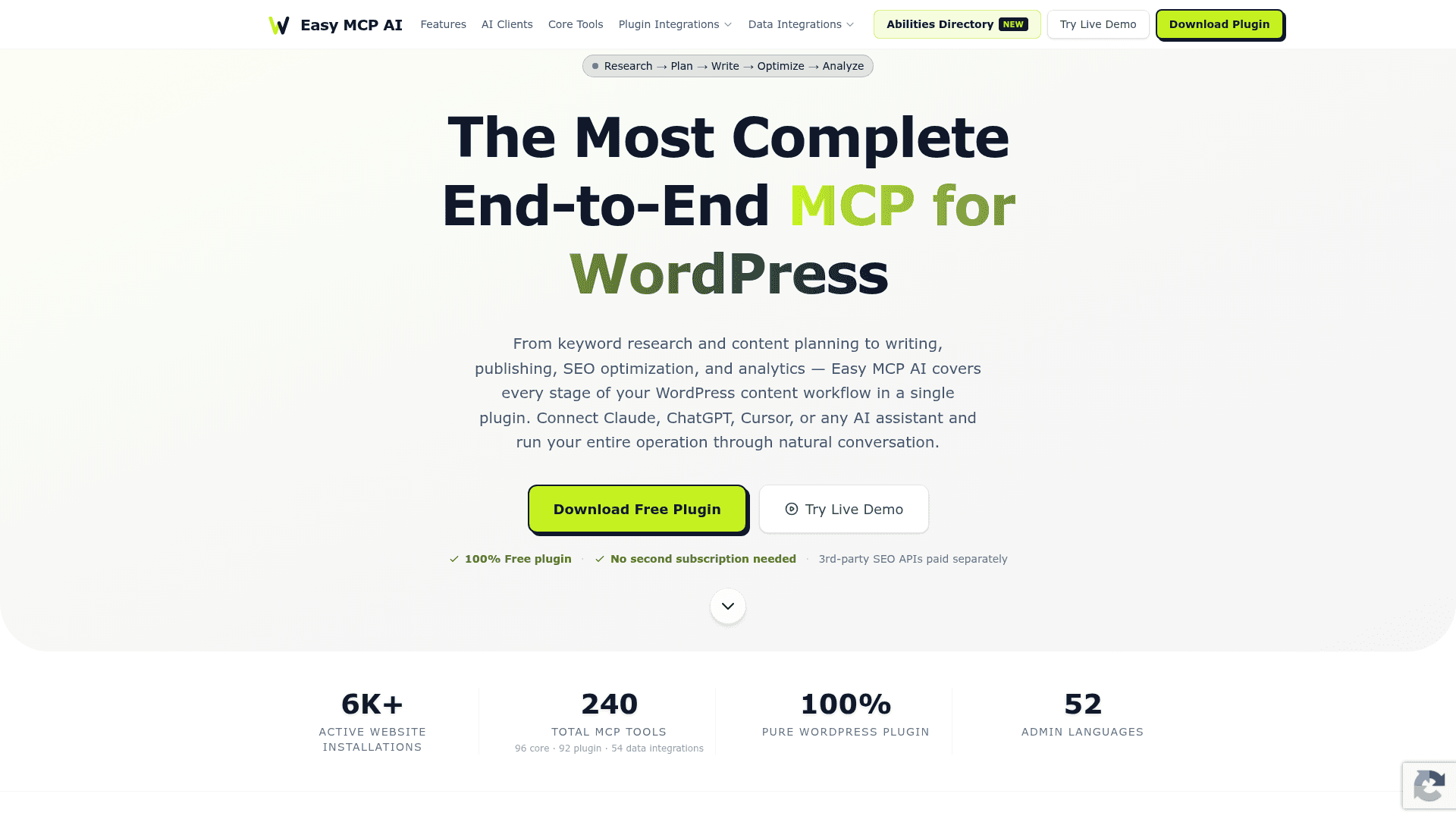 Easy MCP AI for WordPress - 1