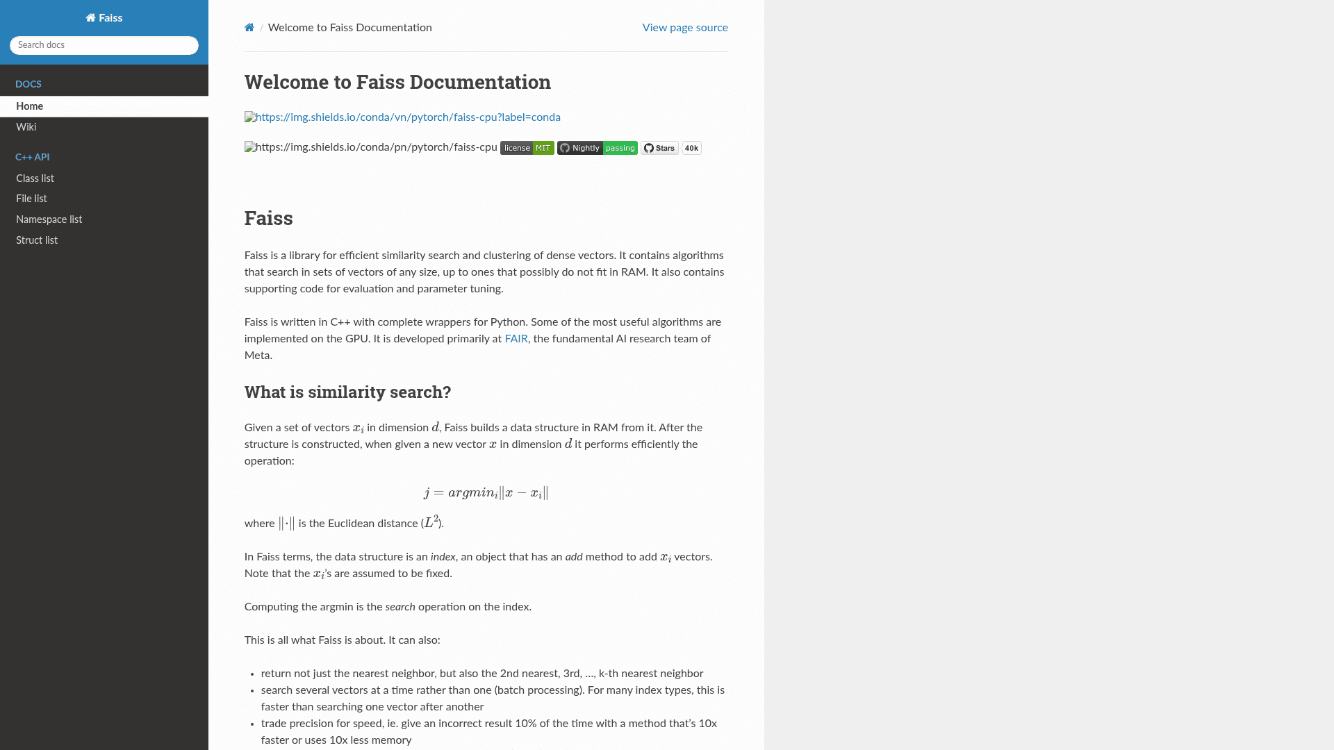 Faiss - 1