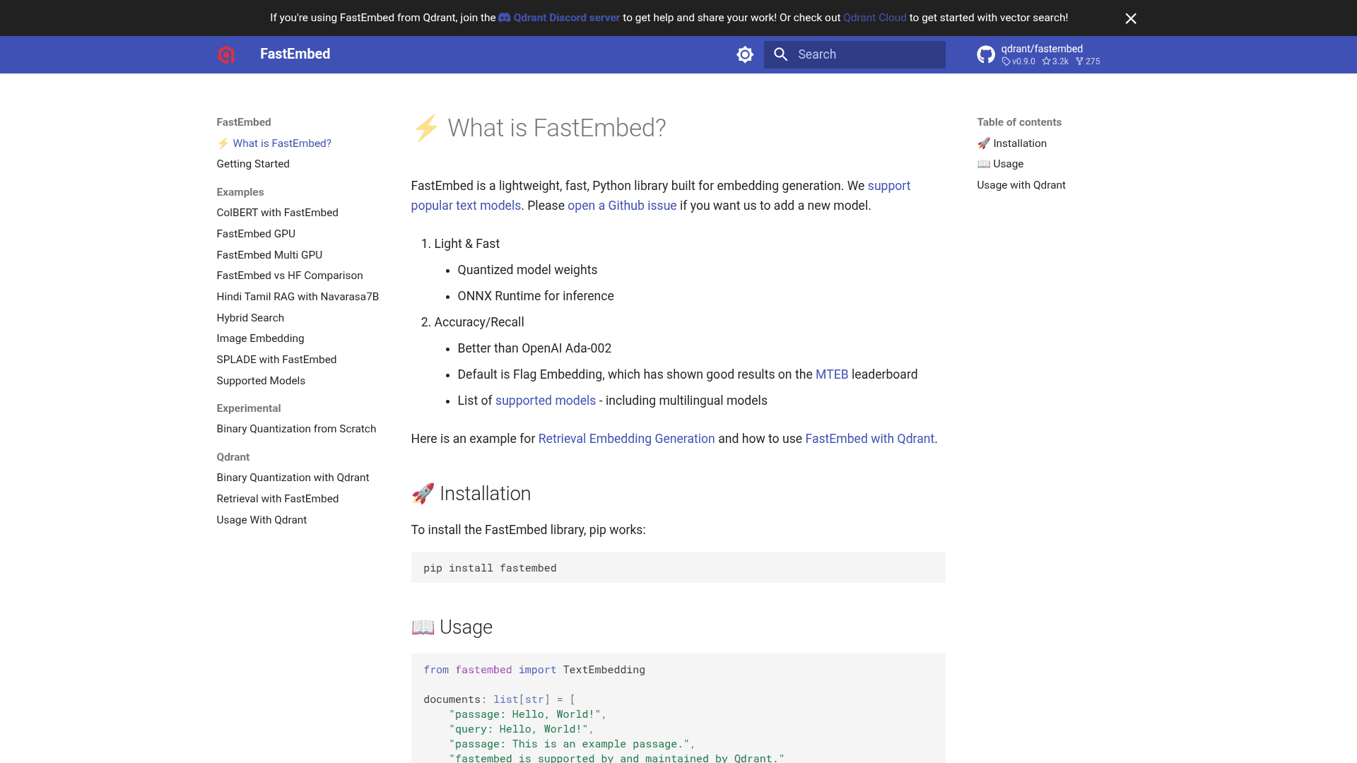 FastEmbed - 1