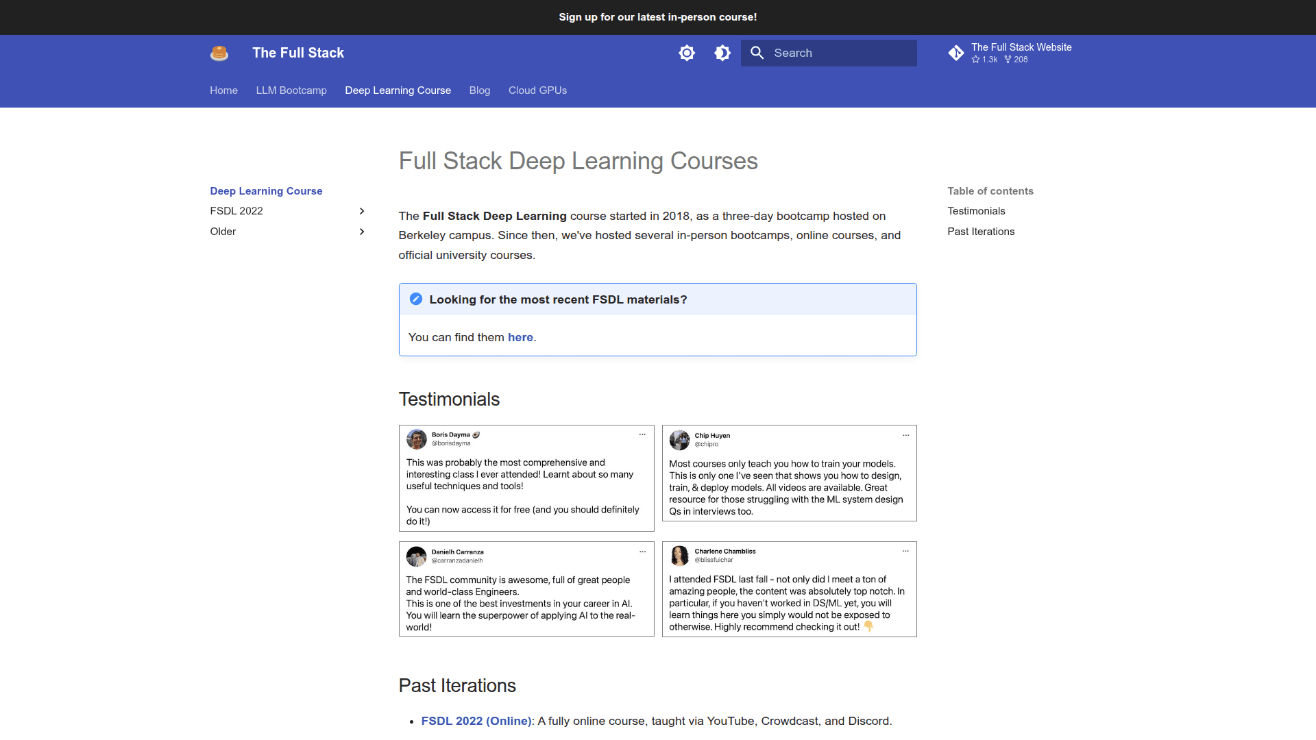 Full Stack Deep Learning - 1