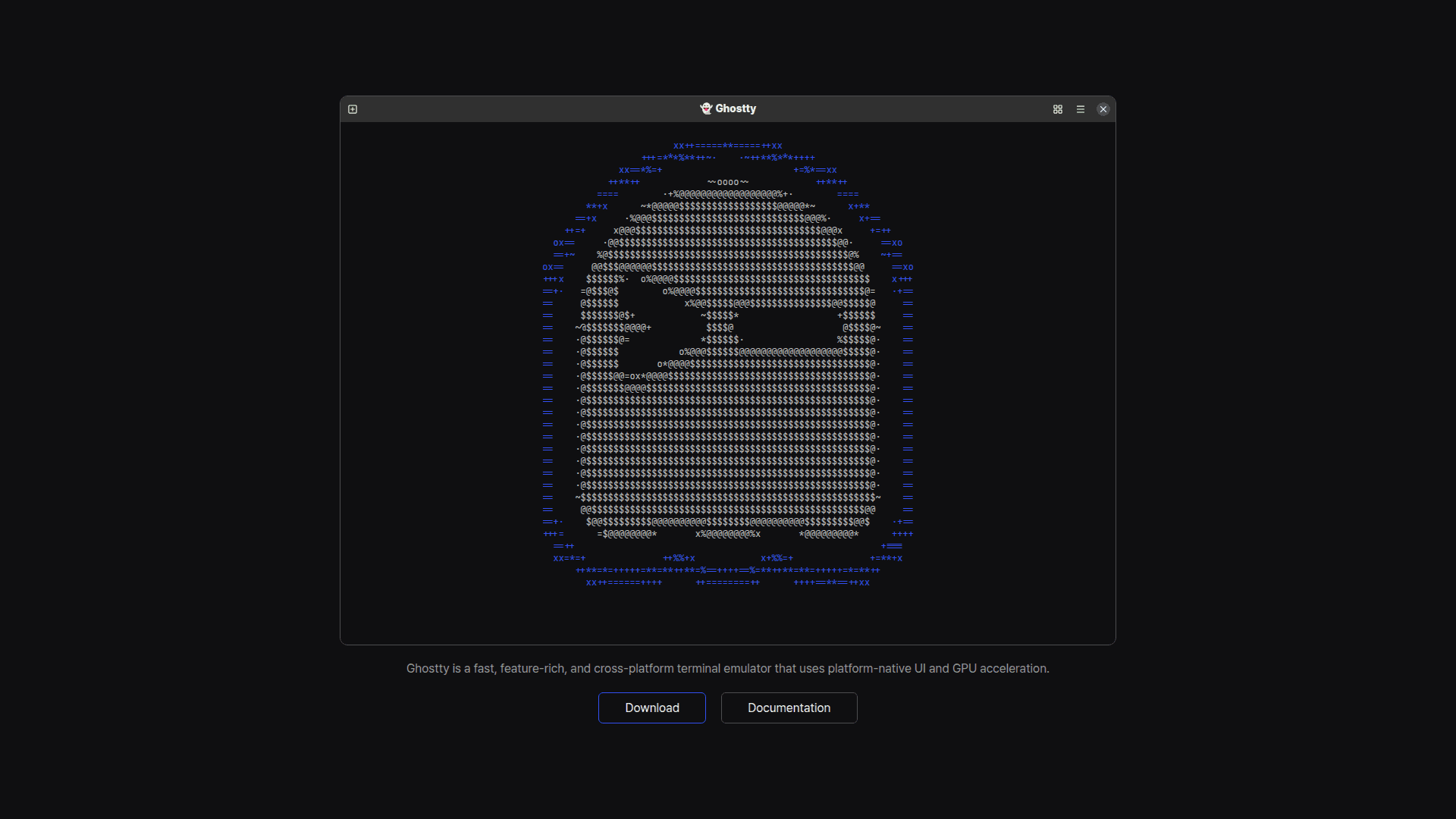 Ghostty screenshot