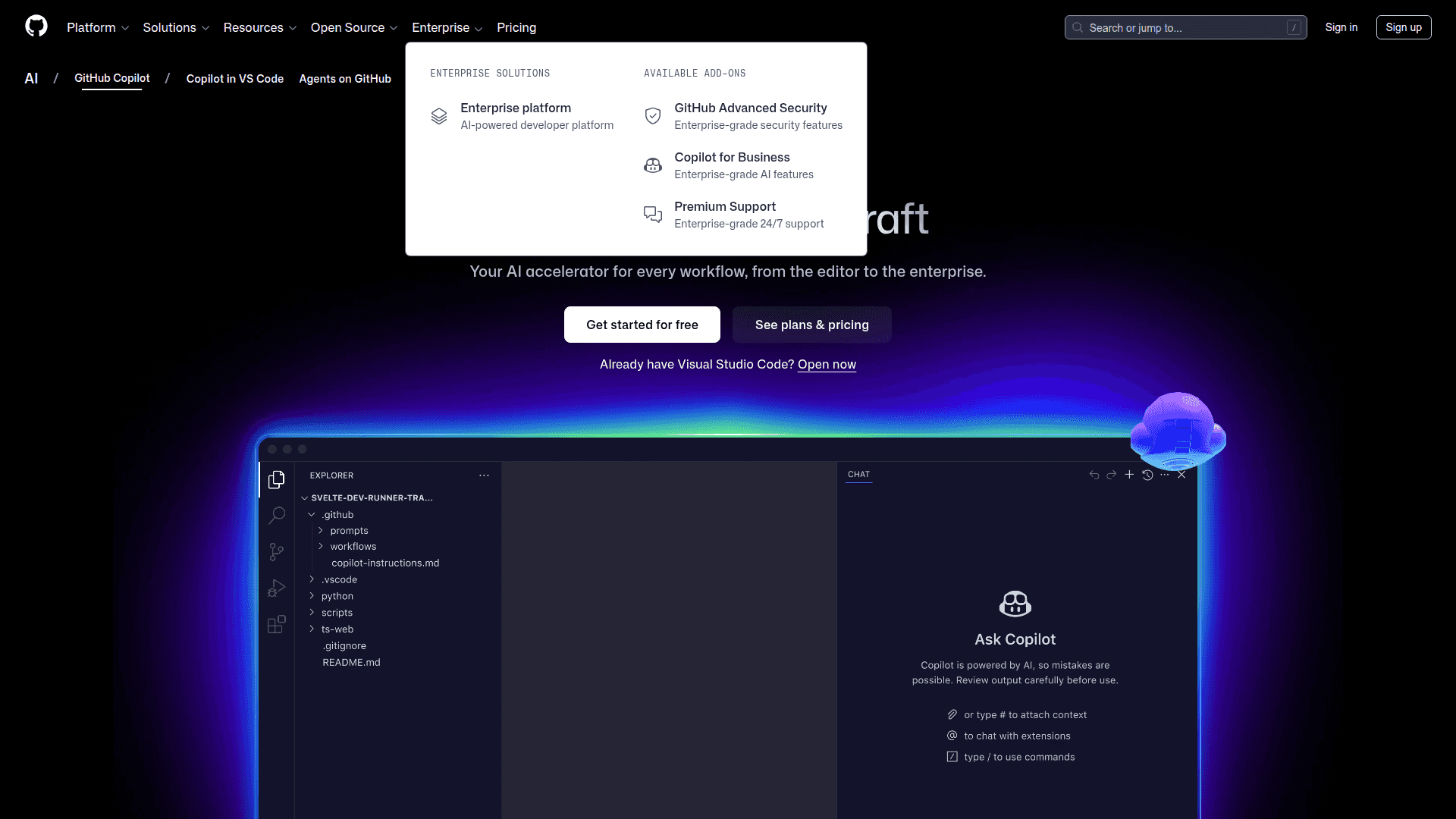 GitHub Copilot screenshot