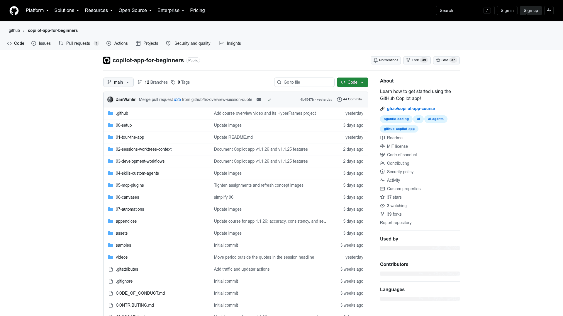 GitHub Copilot app for Beginners - 1