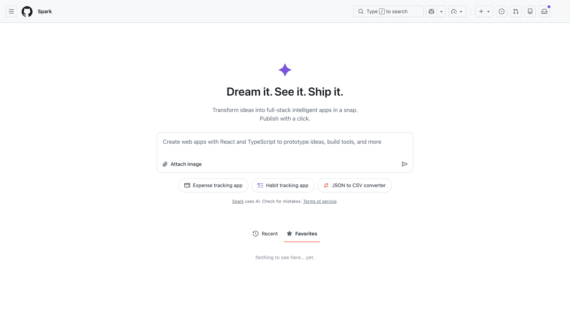 GitHub Spark - 1