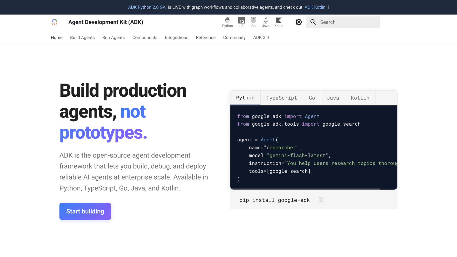 Google Agent Development Kit (ADK) - 1