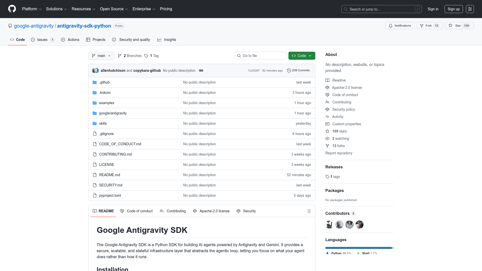 Google Antigravity SDK - 1