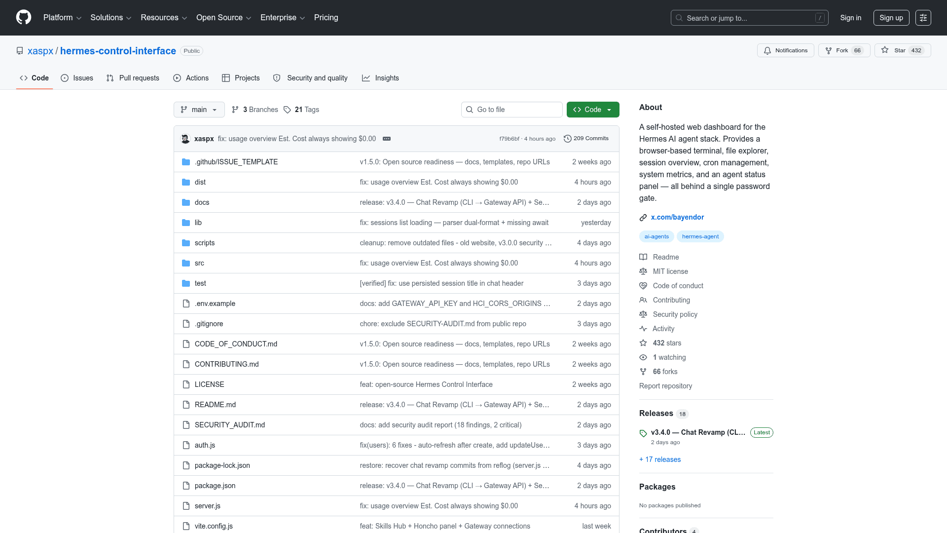 Hermes Control Interface - 1
