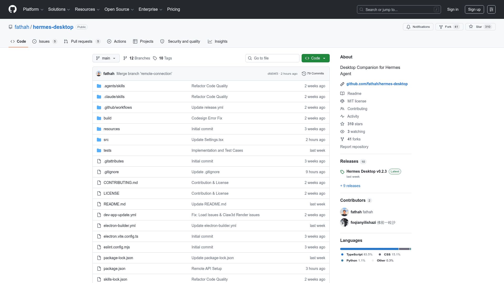 Hermes Desktop by fathah - 1