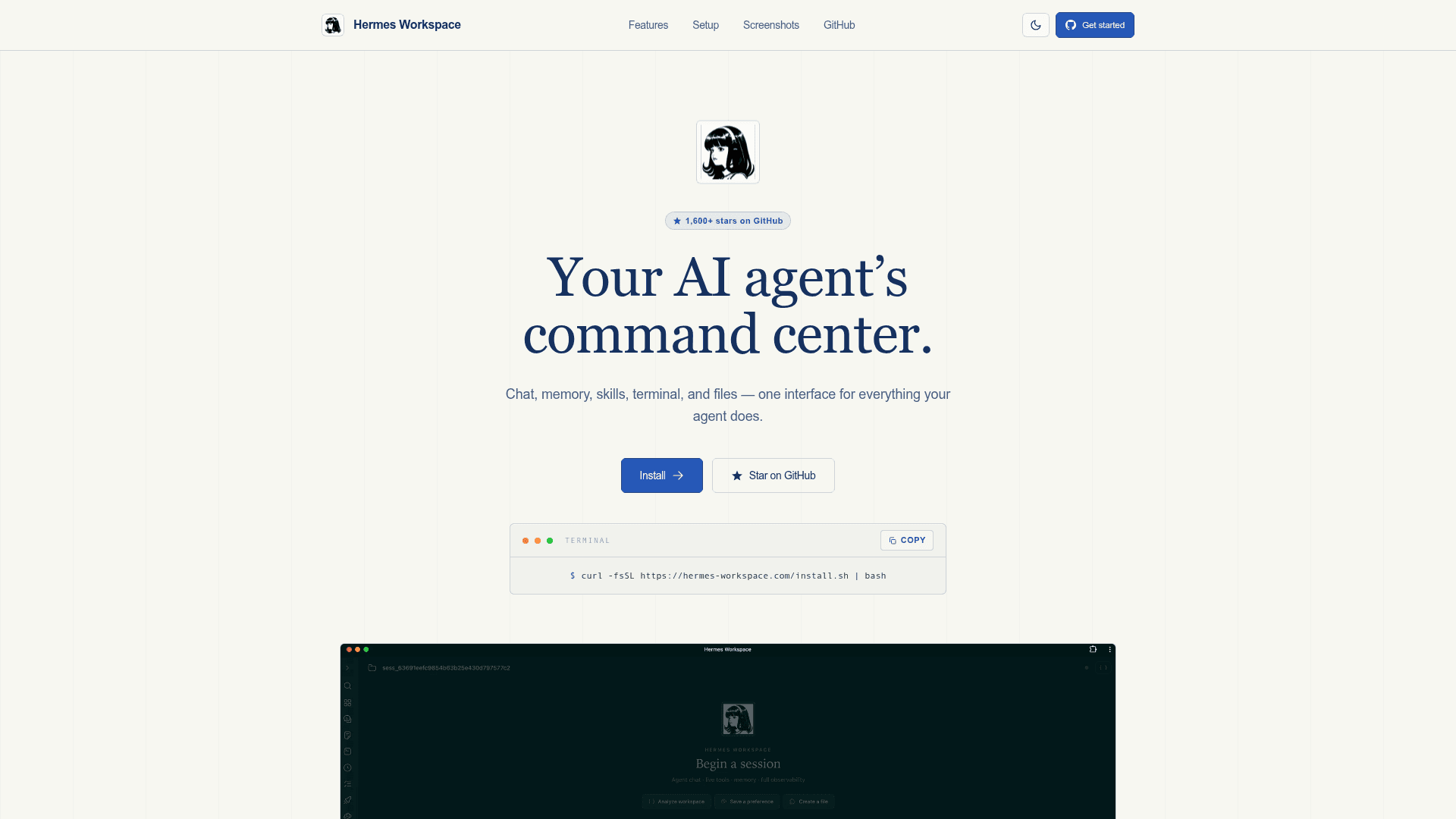 Hermes Workspace - 1