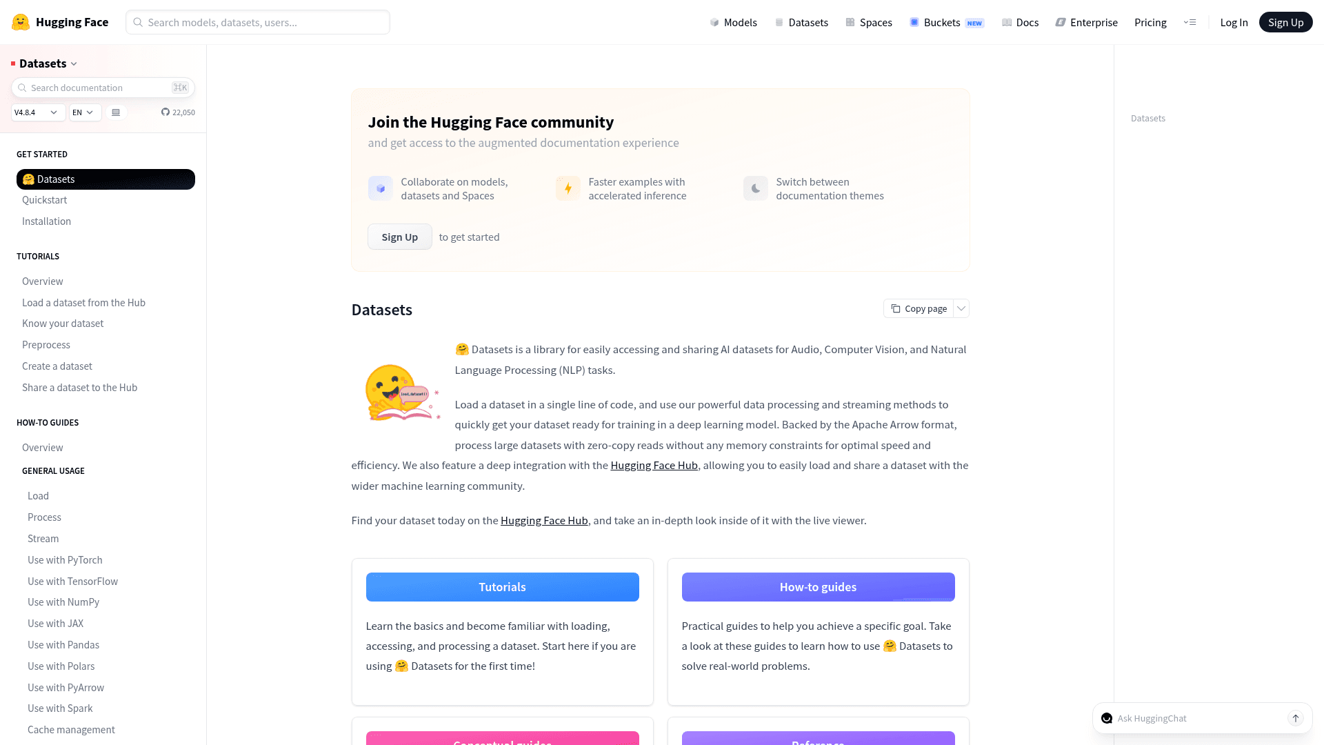 Hugging Face Datasets - 1