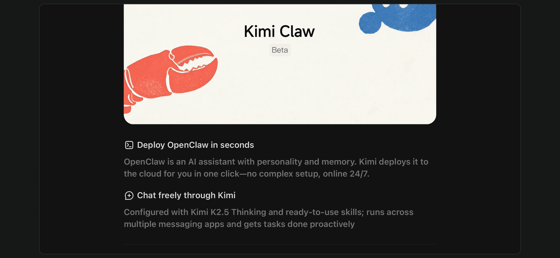 Kimi Claw - 1