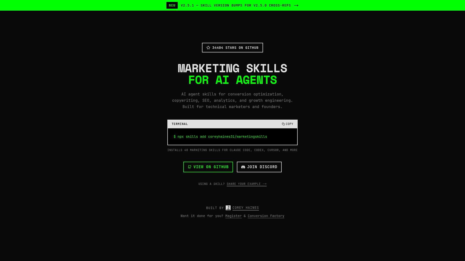 Marketing Skills for AI Agents - 1