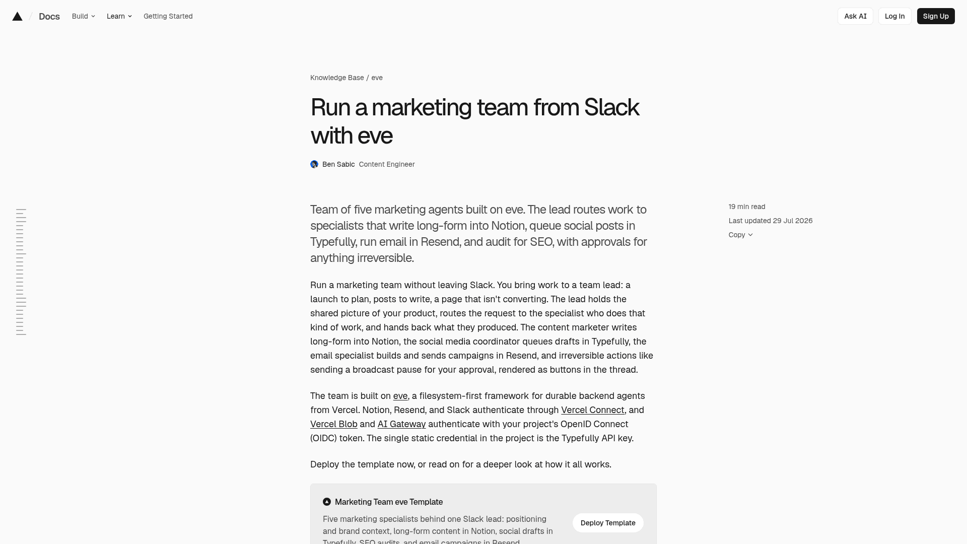 Marketing Team eve Template - 1