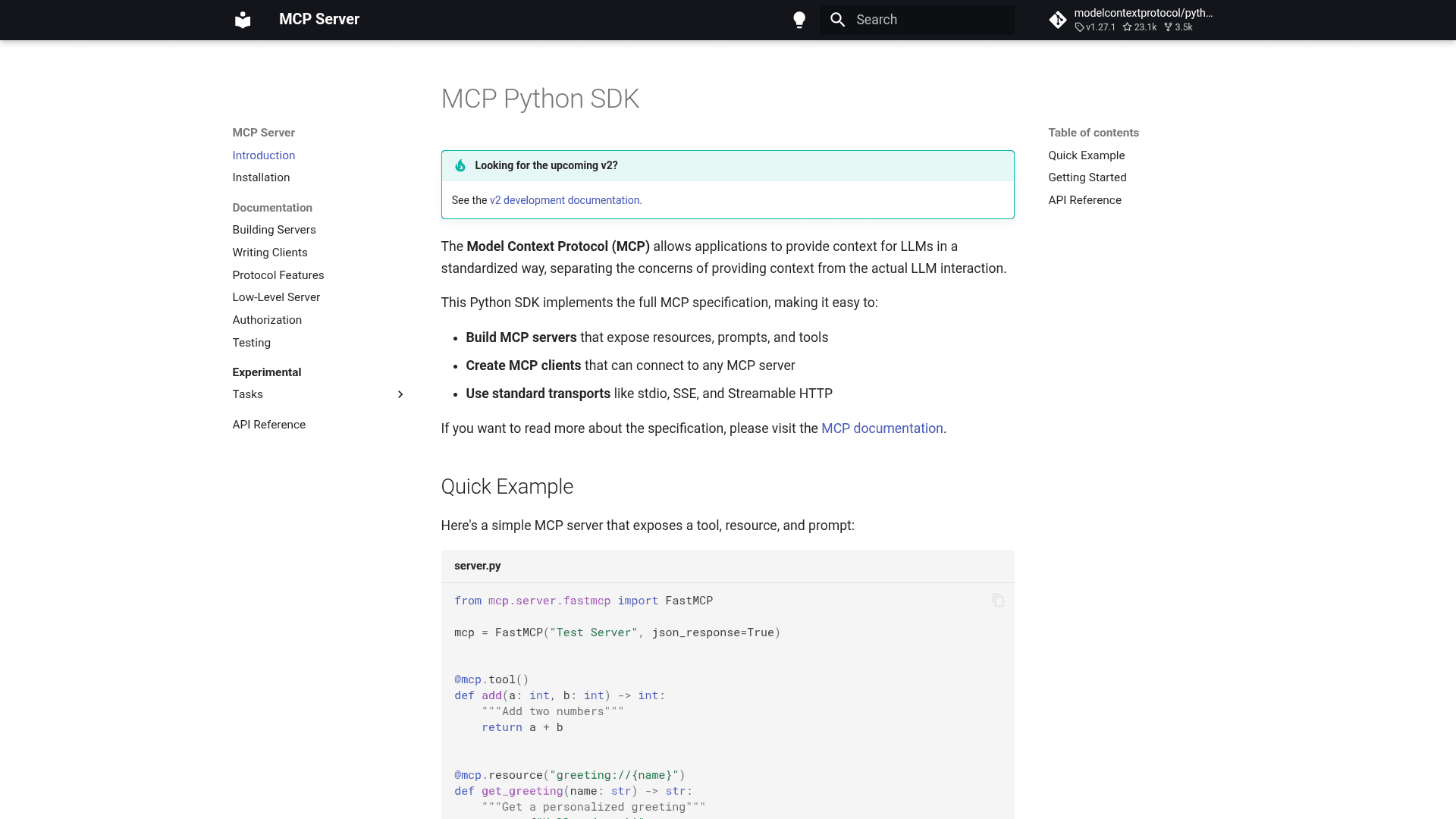 MCP Python SDK - 1