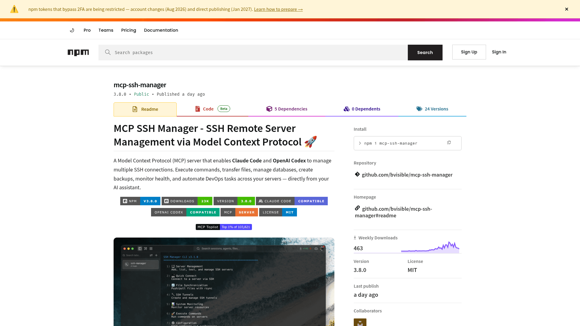 MCP SSH Manager - 1