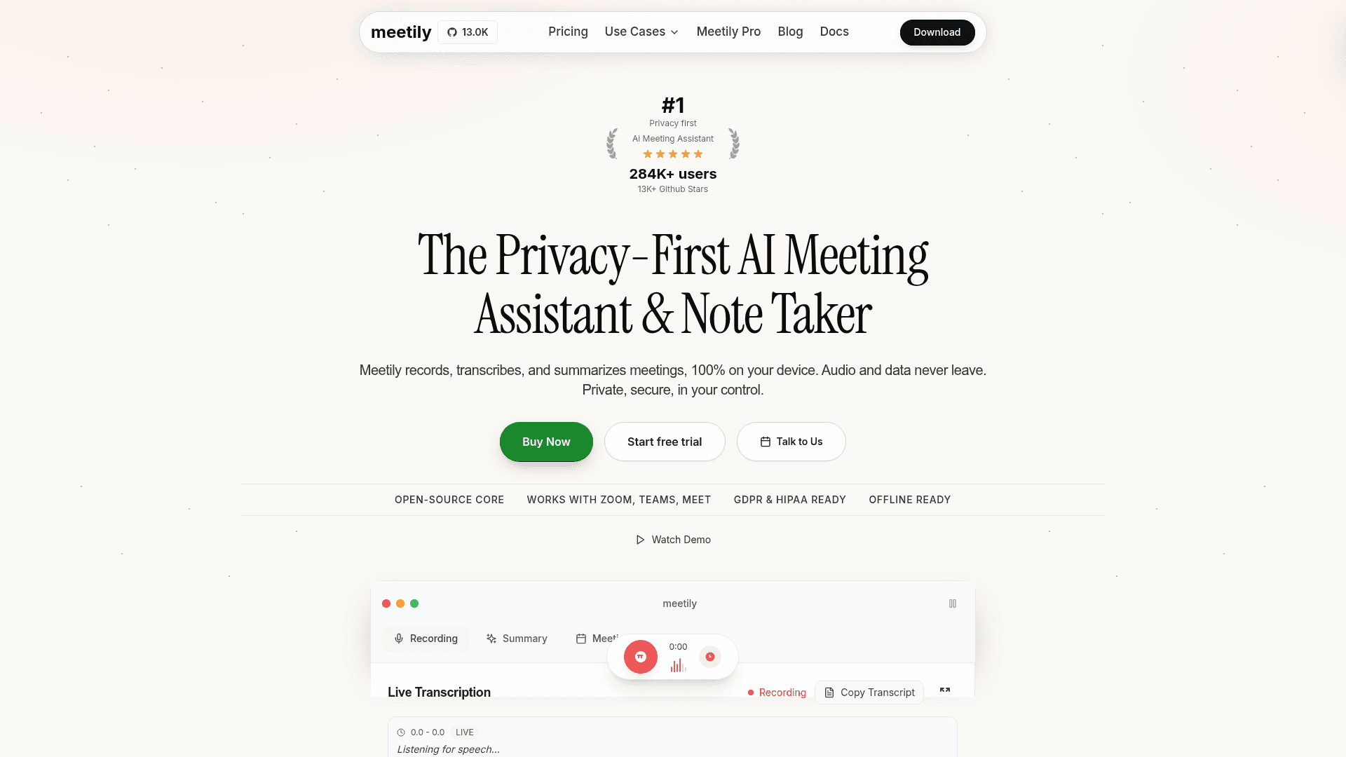 Meetily - 1