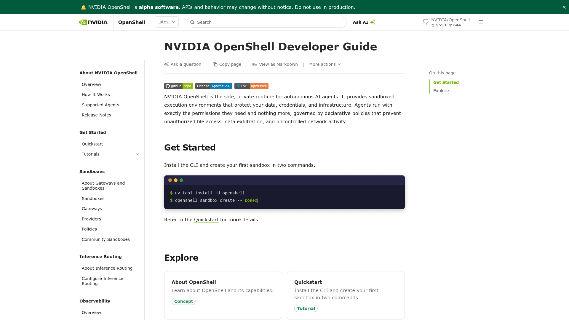 NVIDIA OpenShell - 1
