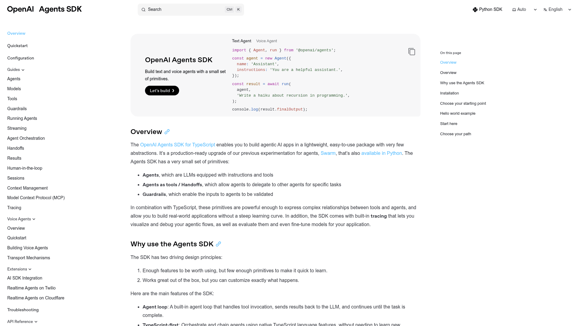 OpenAI Agents SDK - 1
